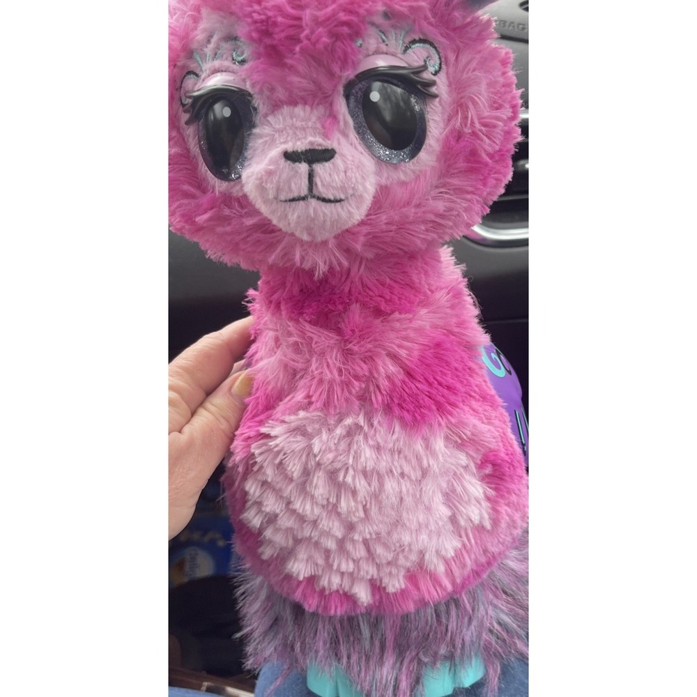 Hatchimals Llamacorn  Extends‎ Neck Talks  Eyes Light up Pink Interactive Tested